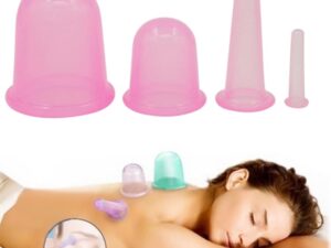 Koppning - vakuumkoppar för massage / cellulitbehandling 4-pack