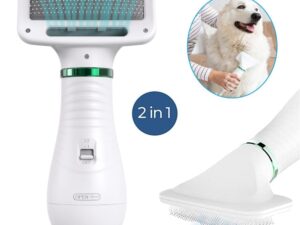 2-In-1 Portable Pet Hair Dryer And Comb Brush