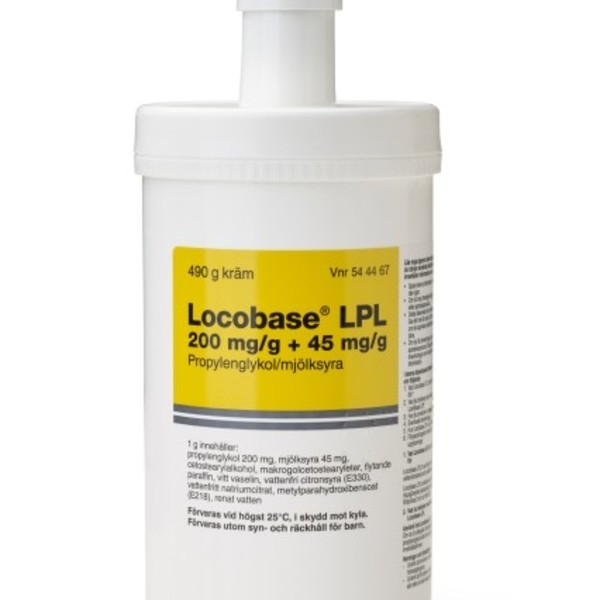 Locobase LPL 200 mg/g+45 mg/g 490 gram Kräm