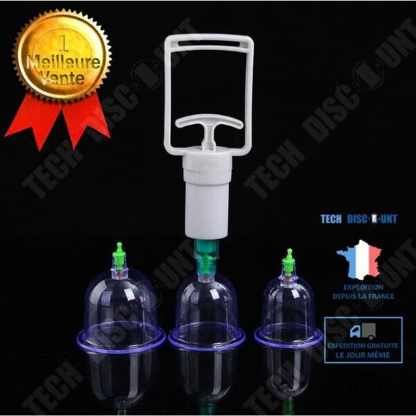 TD® Set med 12 Koppningar sugkoppar kit verktyg Traditionell kinesisk medicinsk Vakuum Koppning Kroppsmassage Hälsosam