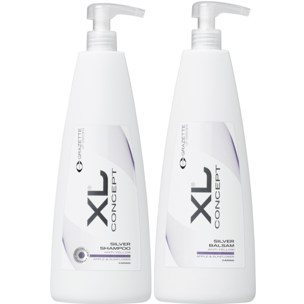 Grazette DUO XL Silver Shampoo & Condtioner 2x1000ml