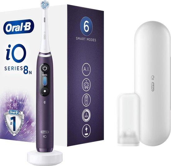 Oral-B iO Series 8N - Vuxen - Vibrerande tandborste - Daglig vård - Djup rengöring - Tandköttsvård - Känslig - för vita tänder - Lila - 2 min - Rund (